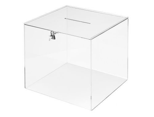 Urna eleitoral archivo 2000 quadrada com chave metacrilato 3 mm 300x300x300 mm , Archivo 2000 , 150363 , 5055425955799